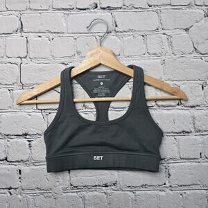Set Active FormCloud Taupe Gray Sports Bra Size Extra Small XS